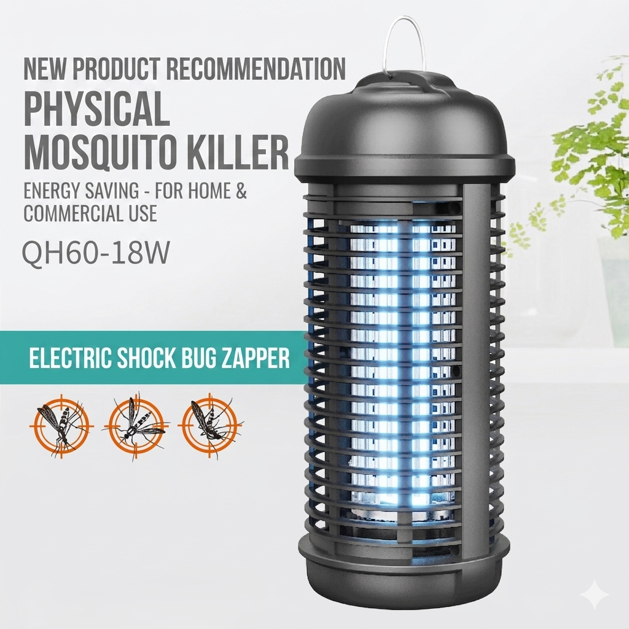 Kolma 18W Streamlined Tower Bug Zapper - 3000V High-Efficiency Protection (QH60-18W) UV mosquito trap image