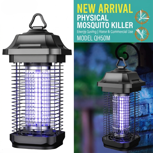 Kolma Next-Gen 5W Dual-Wavelength UV-LED Mosquito Killer - 80m² Coverage (QH50M) UV mosquito trap image