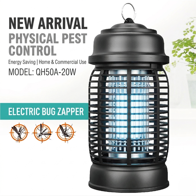 Kolma 20W Streamlined Cylinder Bug Zapper - 3000V High-Efficiency Grid (QH50A-20W) UV mosquito trap image