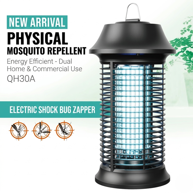 Kolma 15W Professional High-Voltage Mosquito Killer - 80m² Large Area Coverage (QH30A) UV mosquito trap image