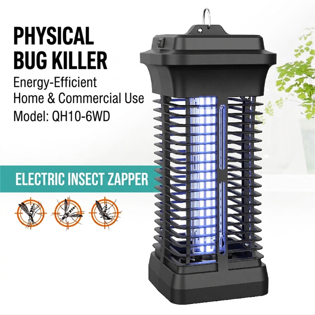 Kolma 6W Compact Efficiency Indoor Bug Zapper - 10,000+ Units Container Capacity (QH10-6WD) UV mosquito trap image