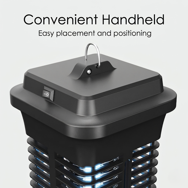 High-Efficiency UV Light with 360-Degree Protection Grid