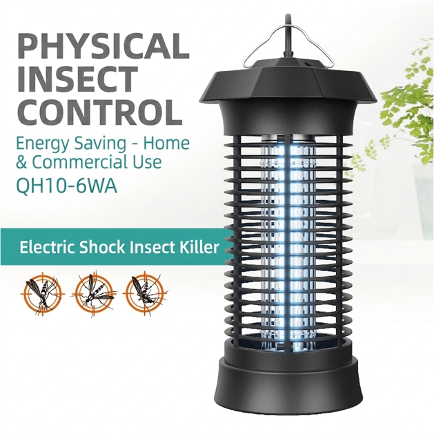 Kolma 6W Hexagonal Pavilion Indoor Bug Zapper (QH10-6WA) UV mosquito trap image