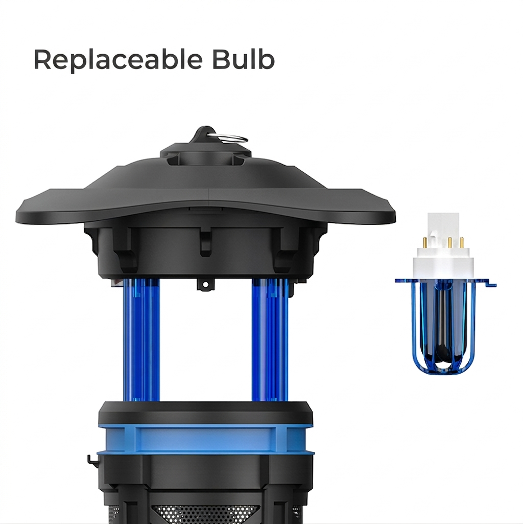 Kolma QH006A with Optional Ground Stake - Efficient Indoor/Outdoor Mosquito Protection.