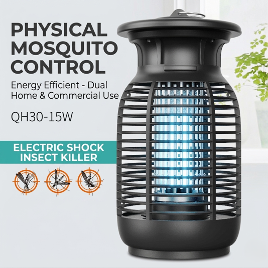 Kolma 15W Curved Vase Bug Zapper - 3000V Efficient Protection (QH30-15W) UV mosquito trap image